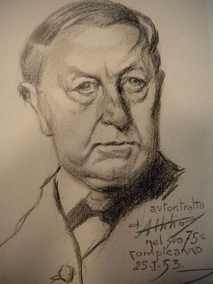 Autoritratto_di_Attilio_Mussino Morgari Pietro