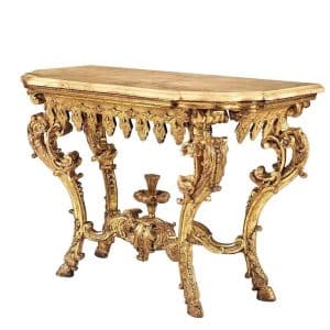 Consolle in legno intagliato