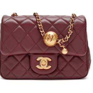 Chanel Borgogna Quilted Lambskin CC