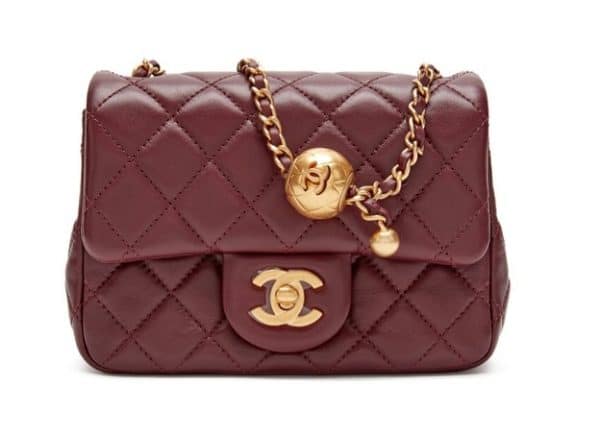 Chanel Borgogna Quilted Lambskin CC