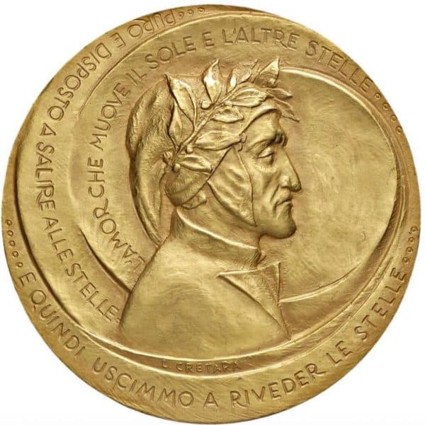 MEDAGLIA CELEBRATIVA DI DANTE