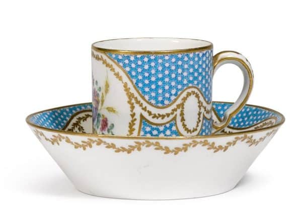 Tazza in porcellana di Sèvres con piattino - immagine 2