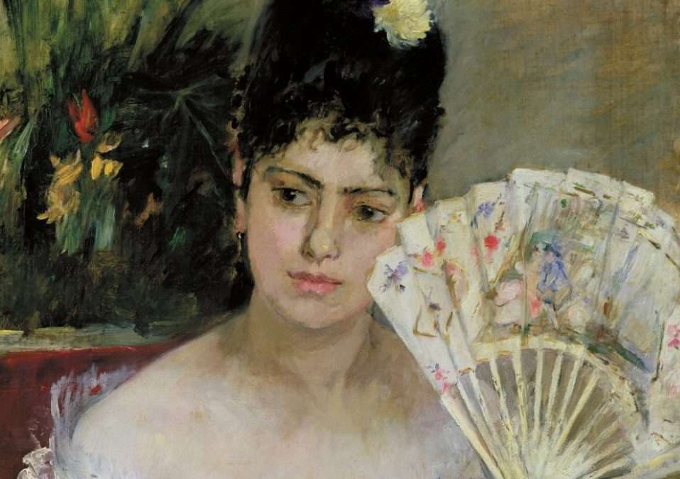 Berthe Morisot (1841–1895) Woman with a Fan or At the Ball, 1875 (parziale) Oil on canvas, 62 × 52 cm Gift of Eugène and Victorine Donop de Monchy, 1940. Inv. 4020 Paris, musée Marmottan Monet © musée Marmottan Monet