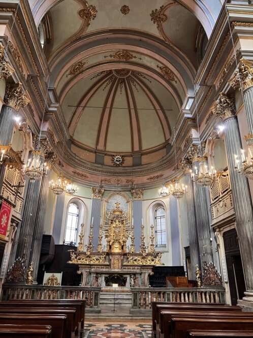 Torino, Chiesa dello Spirito Santo, interno parte absidale, (foto ufficio stampa)
