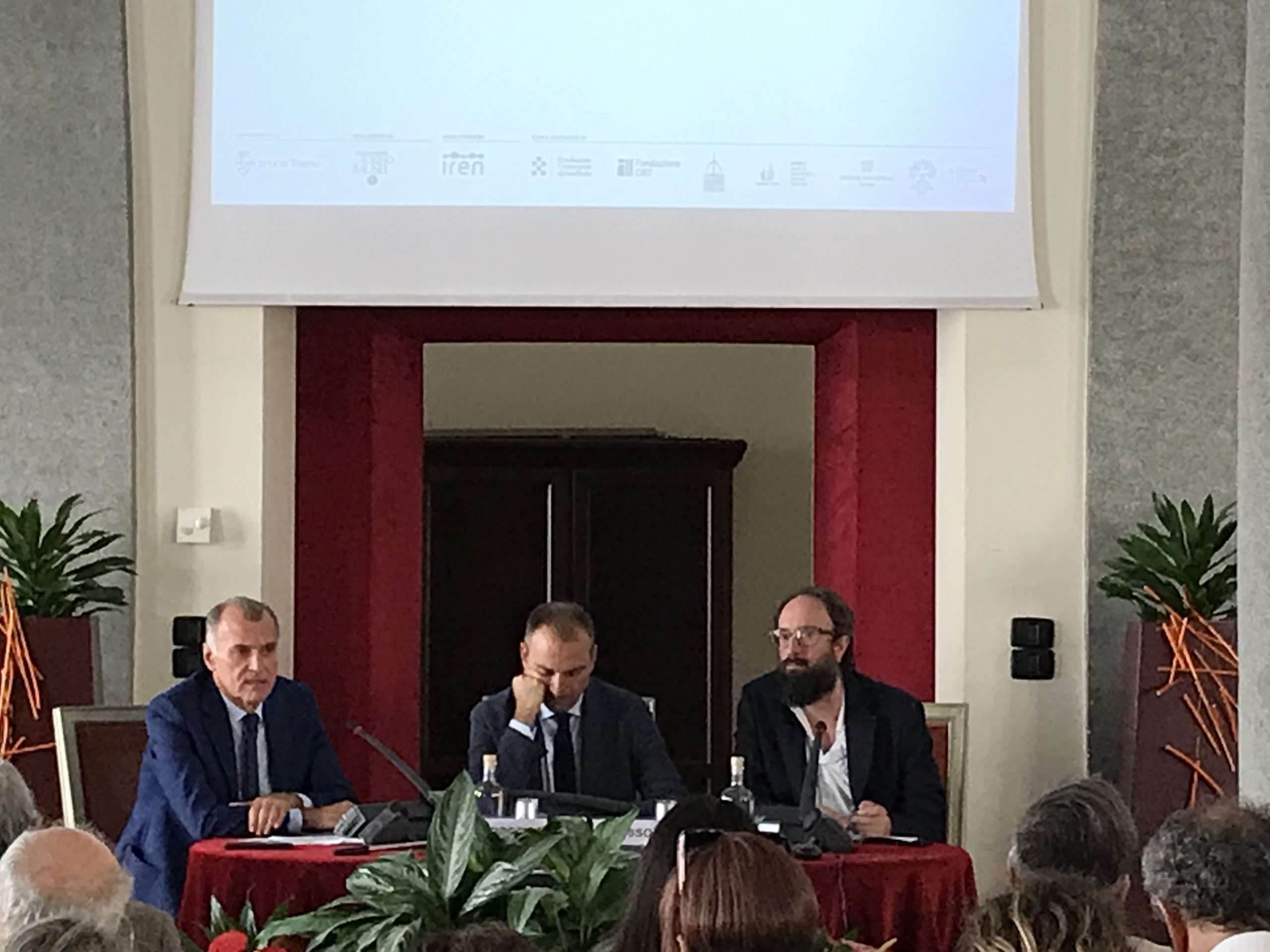 Torino, Palazzo Civico, Sala delle Colonne, conferenza stampa di presentazione “Luci d’Artista” con Massimo Broccio, Stefano Lo Russo e Antonio Grulli - foto @Loredana Carena (#loredanacarena, #carena)